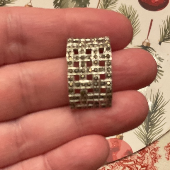 NWOT Sterling Silver 925 MARCASITE Beautiful Pendant - Picture 5 of 6